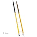 Bauer Ladder Vault Ladder, Fiberglass, 375 lb Load Capacity 33616